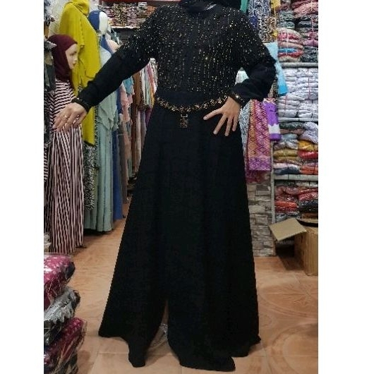 Dress Hikmat original new collection free belt dan scarf