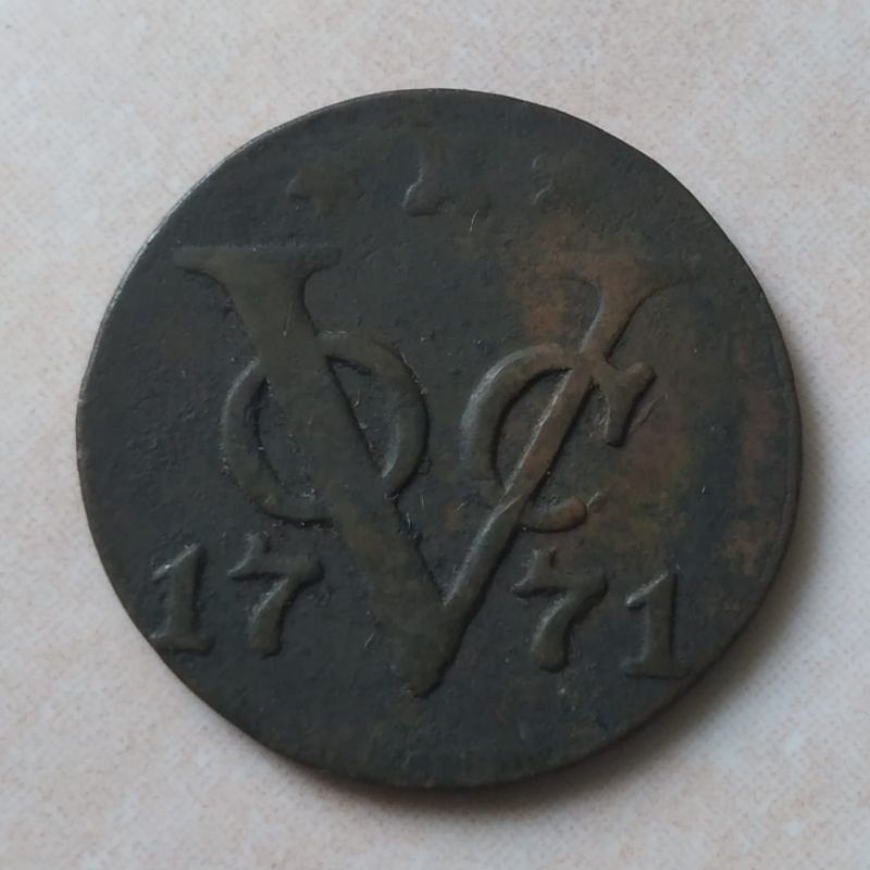 Koin Kuno VOC 1771 Zeeland 1 Doit - ZL71