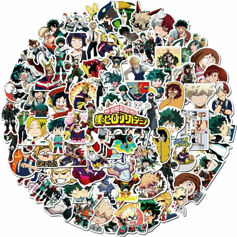 

20/40 pcs Stiker Anime Stiker Anime My Hero Academia Stiker Laptop