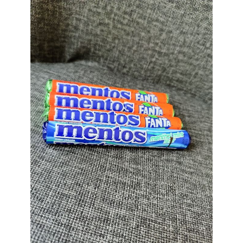 

Mentos Limited edition versi Fanta Orange Dan menthol mint original mentos import