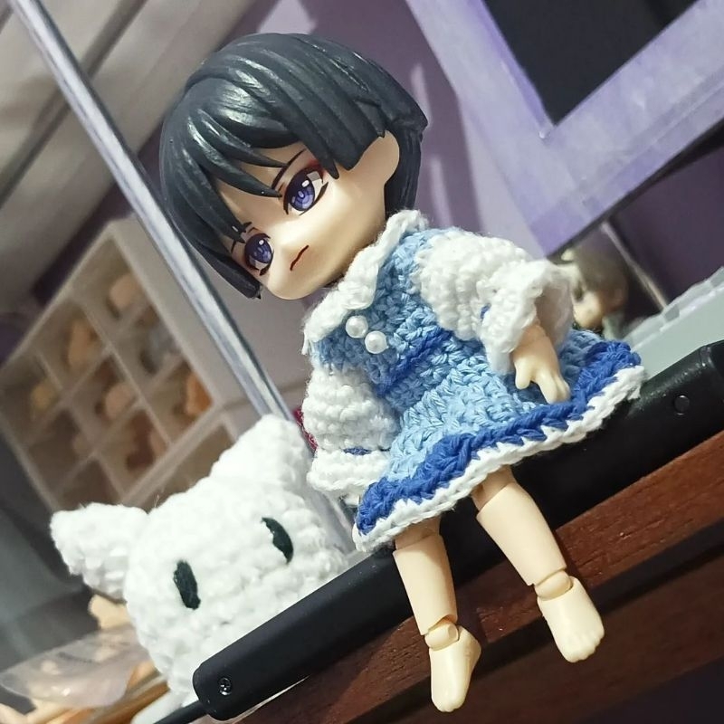 Baju rajut nendoroid / Baju nendoroid / nendoroid clothes / nendoroid crochet clothes
