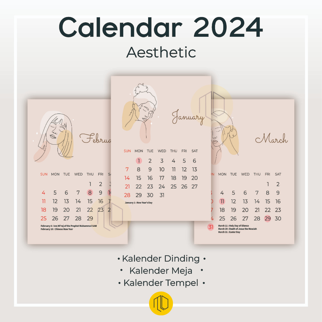 

Kalender Dinding Aesthetic 2024 NO HIJAB / Kalender Meja Aesthetic 2024 / Kalender Tempel Aesthetic 2024 / Kalender Estetik spiral 2022 2023 2021 2024 / Kalender Planner / Kalender Kain / Planning Time 2024 Mini Calendar Kalender Kalendar Duduk Meja