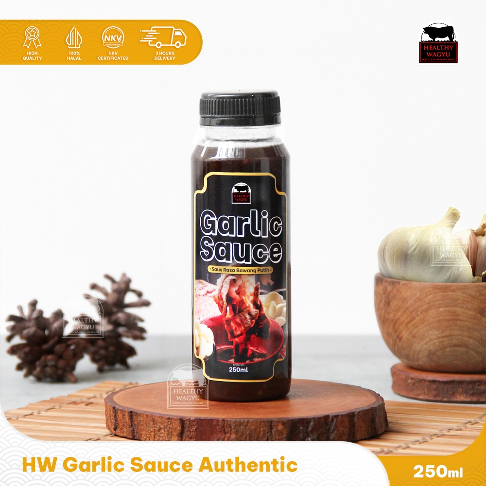 

Garlic Dipping Sauce / Saus Cocolan Daging Bawang Putih 250ml Healthy Wagyu
