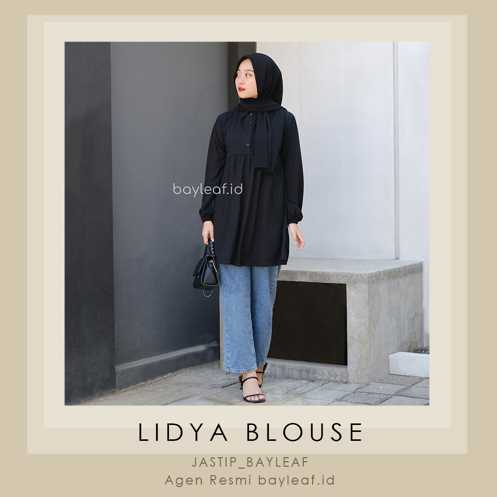 LIDYA PLAIN BLOUSE BIG SIZE PREMIUM BY BAYLEAF.ID