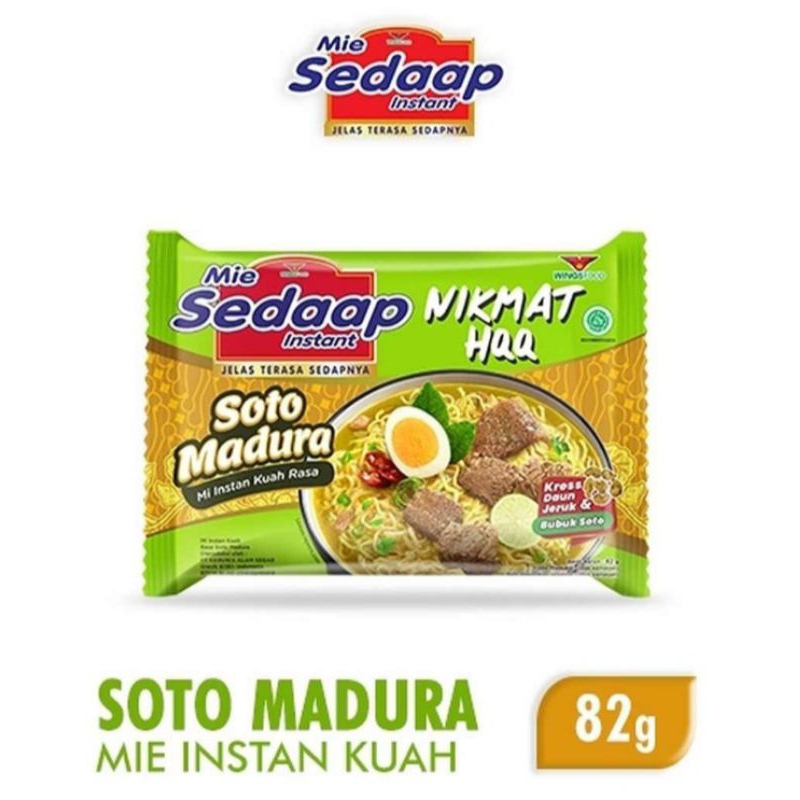 

mie instan sedaap soto madura
