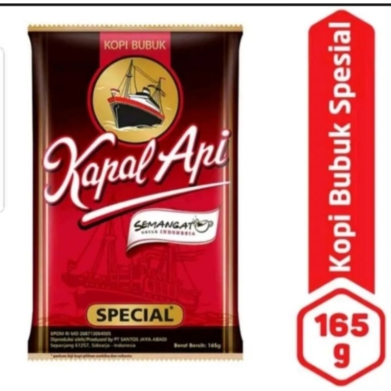 

Kopi kapal api (tanpa gula) 160g