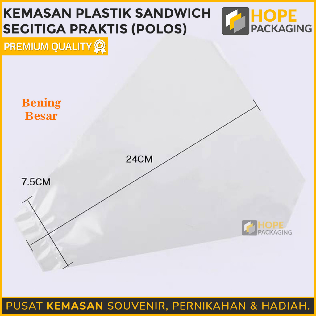 

[Harga / 20 Pcs] Kemasan Plastik Sandwich Segitiga Praktis / Plastik Roti Sandwich / Plastik Wrap Roti / Sandwich Bentuk Segitiga / Plastik Segitiga