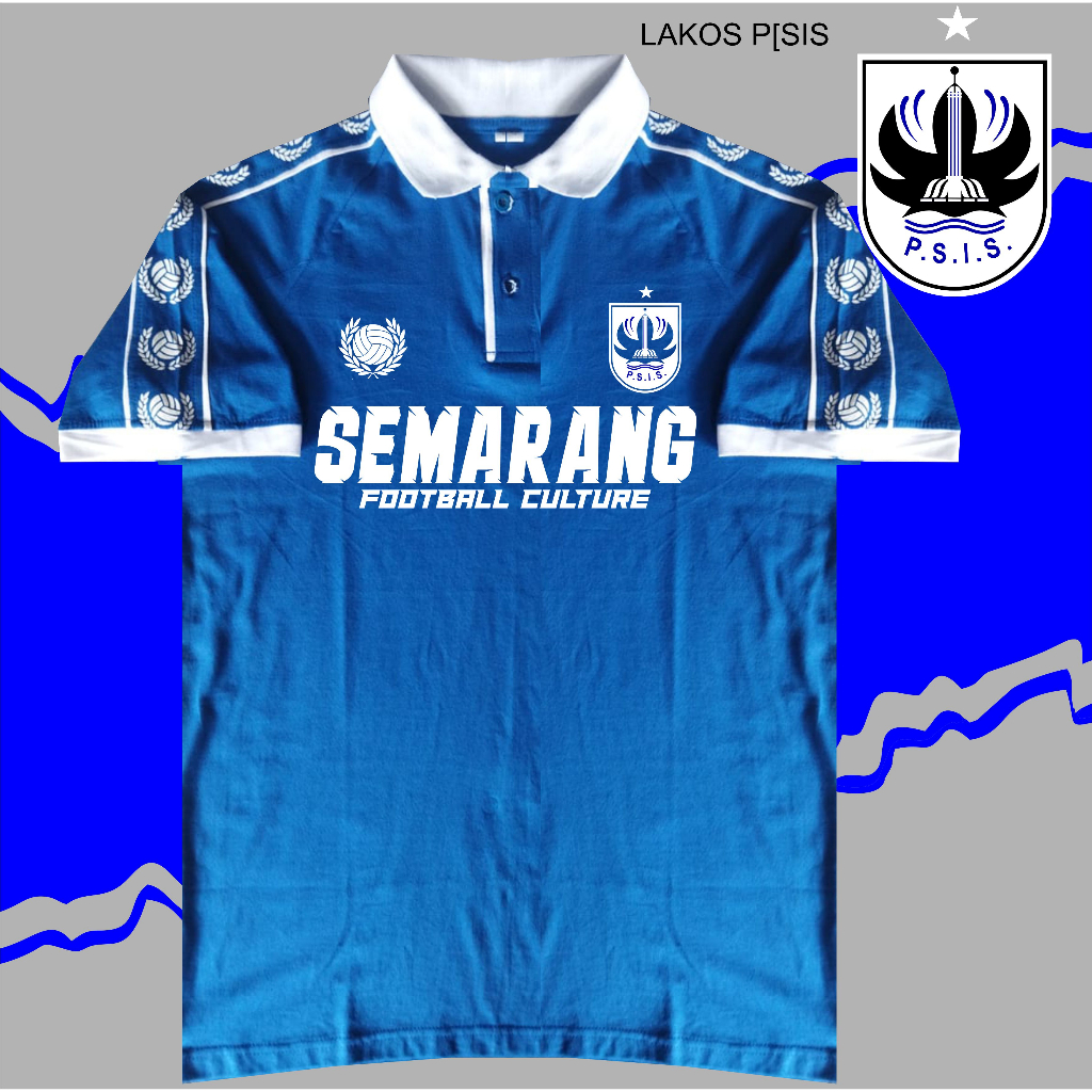 KAOS PSIS BIRU POLO CASUAL PSIS SEMARANG