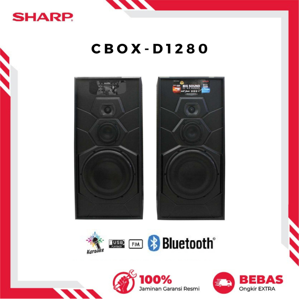 SHARP ACTIVE SPEAKER CBOX-D1280CB