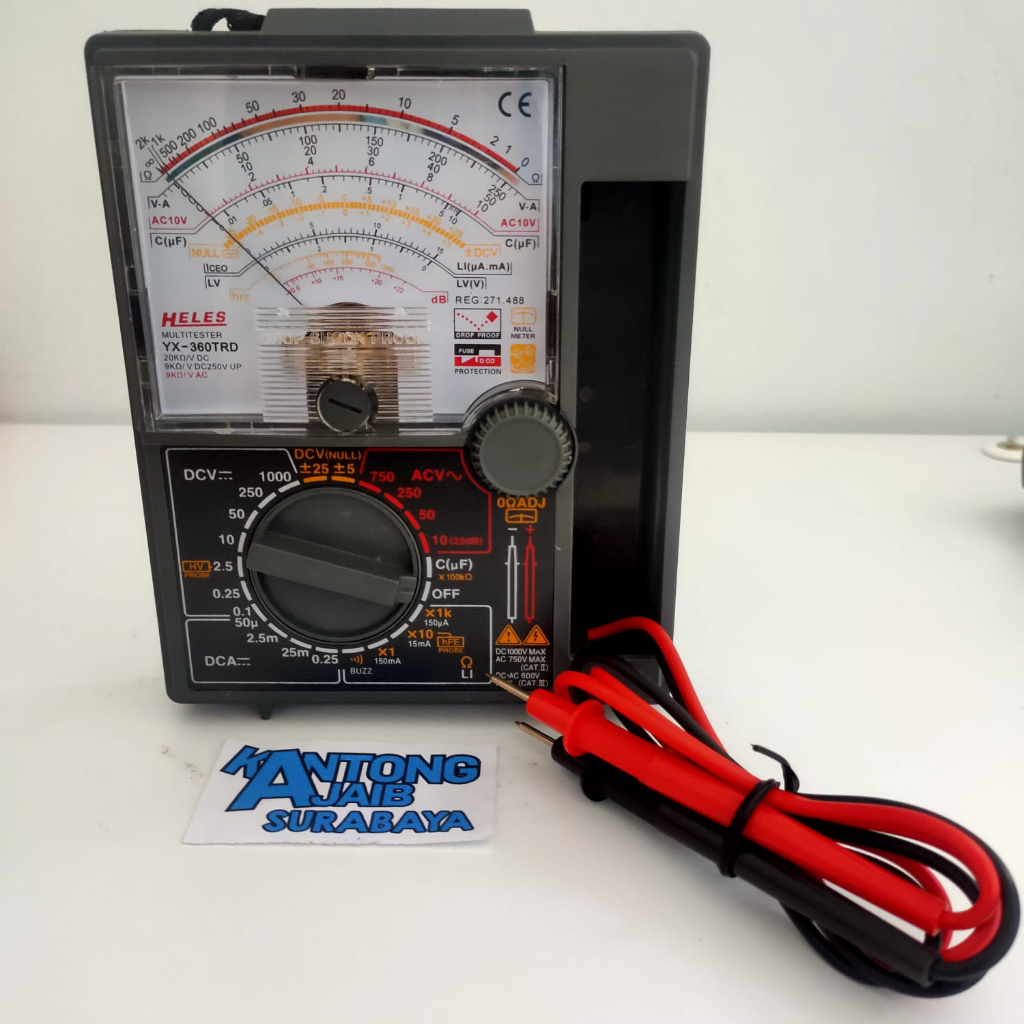 Multitester Analog Heles YX 360 TRD Avometer Analog Heles YX 360TRD Multitester Jarum Analog Heles Y