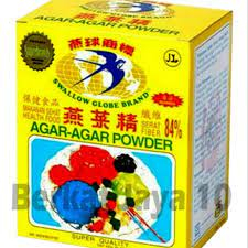 

ADY78 AGAR AGAR POWDER SLLOW GLOBE BRAND BOX MAKANAN SEHAT AGAR LET SLOW TINGGI SERAT BAHAN KUE