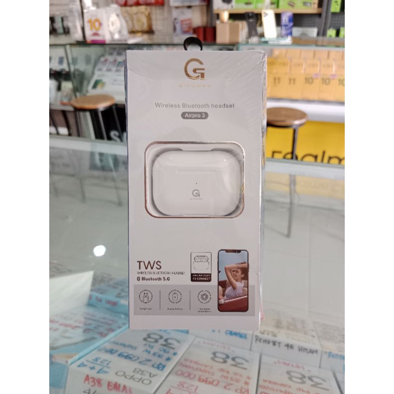 G-Power Wireless earphone Airpro3 PlasmaPonsel