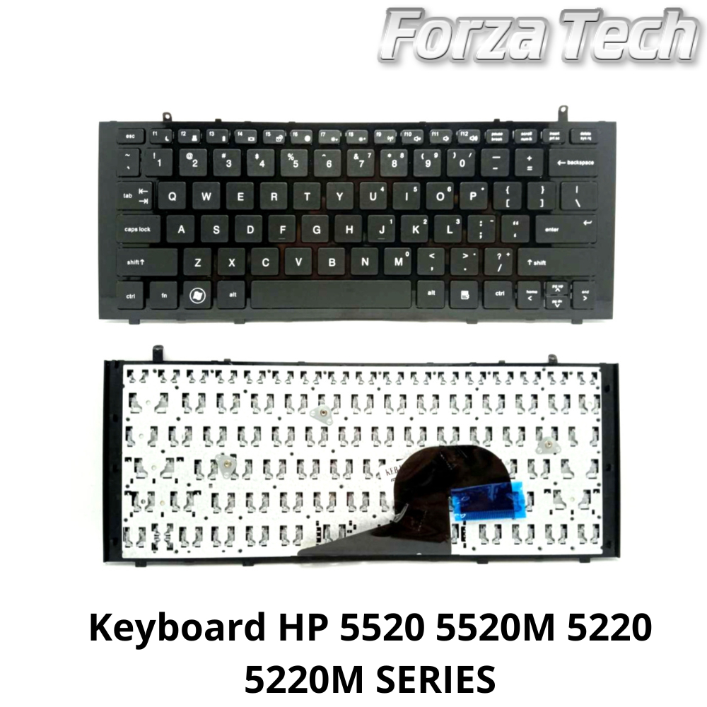 NEW Keyboard Untuk HP 5520 5520M 5220 5220M SERIES WITH Frame Black GARANSI 1 BULAN