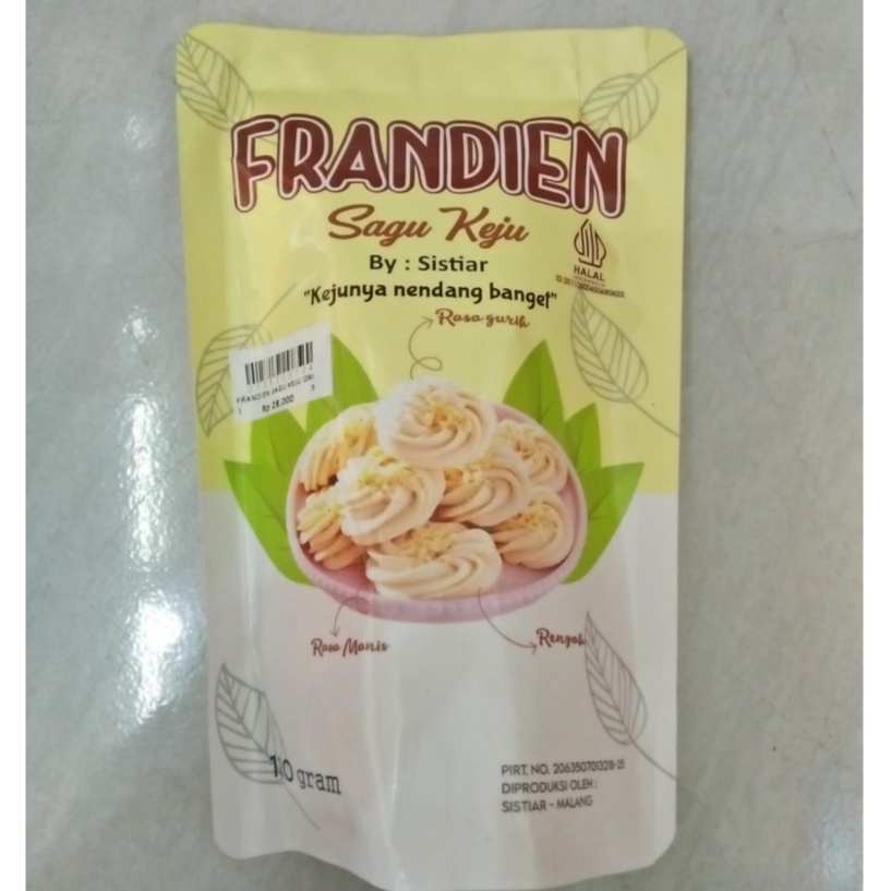 

FRANDIEN SAGU KEJU ORIGINAL 130 GRAM