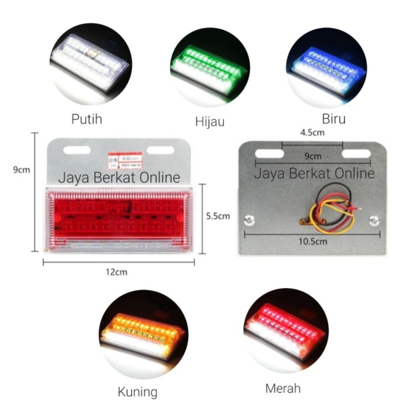 Eceran lampu Led Truk / Lampu Bak Truk, Tronton, Box, Hino 24v / 30 Led