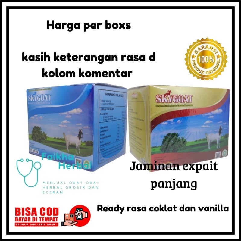 

Sky Goat Susu Kambing Etawa Bubuk Full Cream | SkyGoat Original dan coklat full cream