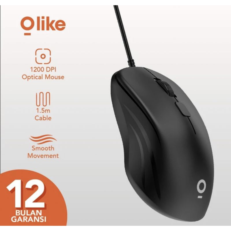 Olike M1 mouse komputer dan laptop kabel usb kualitas bagus