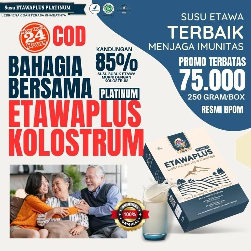 

Etawaplus Platinum - Etawaku - Perlancar Pernafasan - SUSU KAMBING