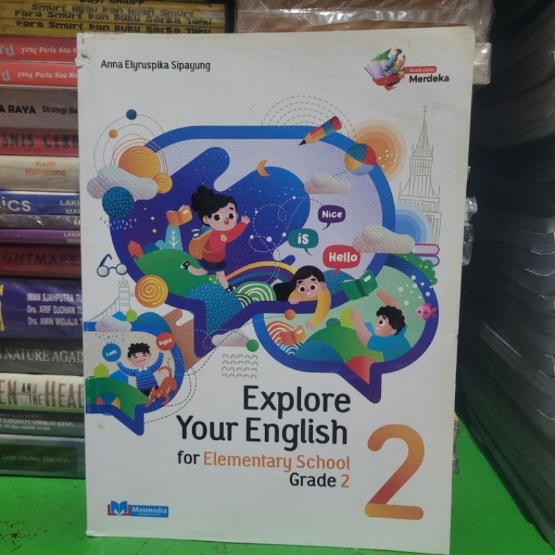 BUKU BARU MASMEDIA - EXPLORE YOUR ENGLISH KELAS 2 SD K MERDEKA