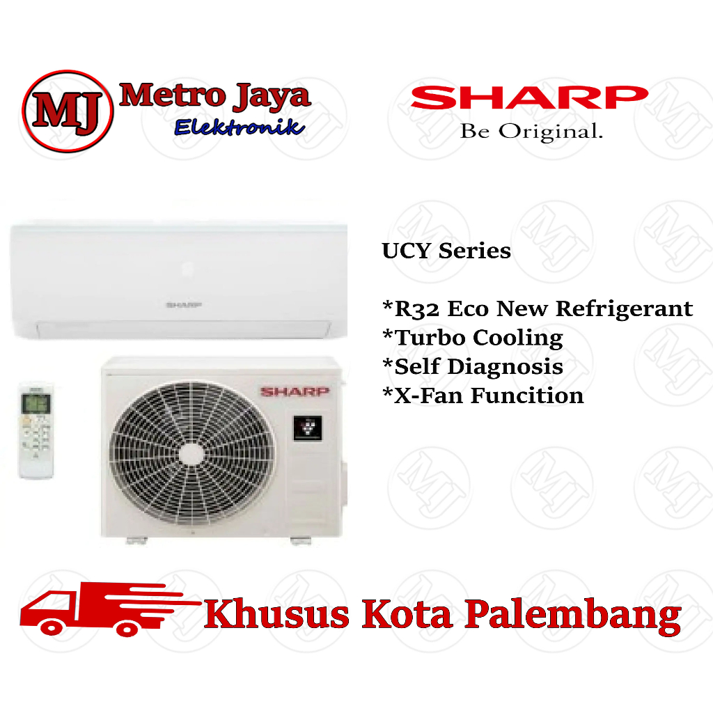 AC Sharp 1/2 PK - 2 PK Turbo Cool UCY / UCYN Series Low watt