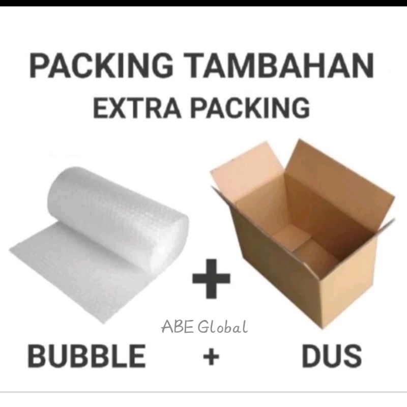 

Packing Tambahan Dus dan Bubble Wrap