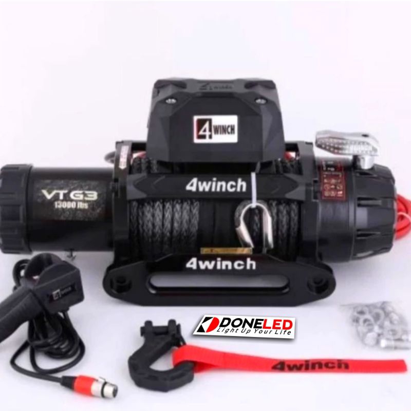WINCH 4WINCH Gen 3 13.000 Lbs Tali Plasma derek mobil