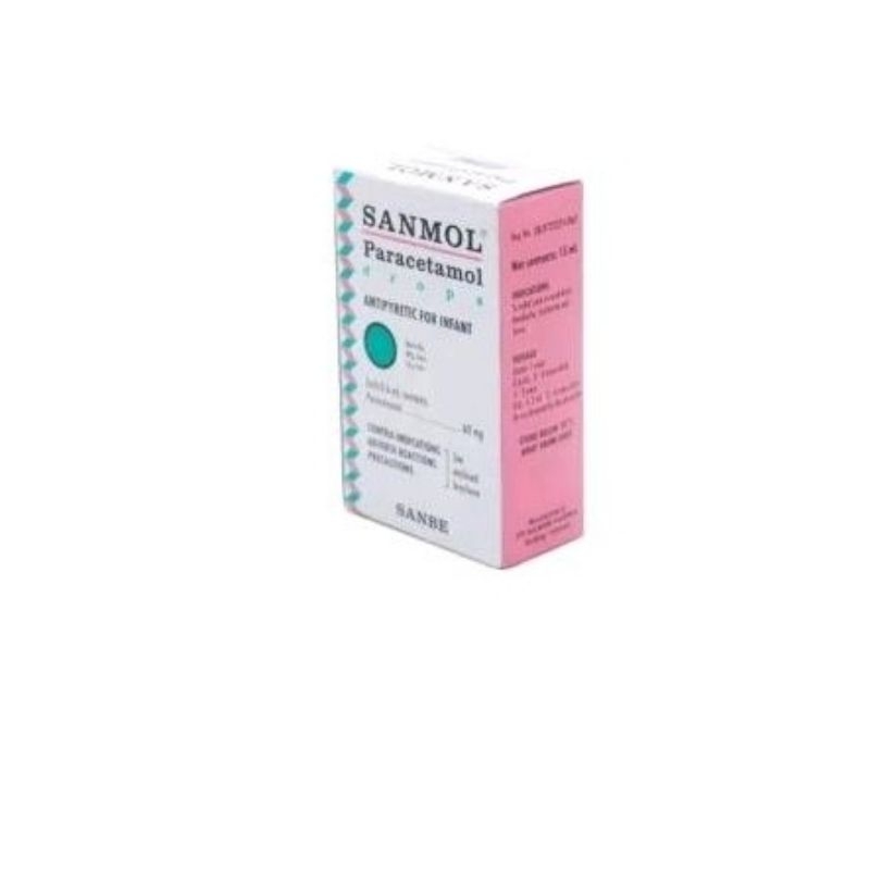 SANMOL BAYI DROP 15ml/OBAT TURUN PANAS BAYI SANMOL DROP