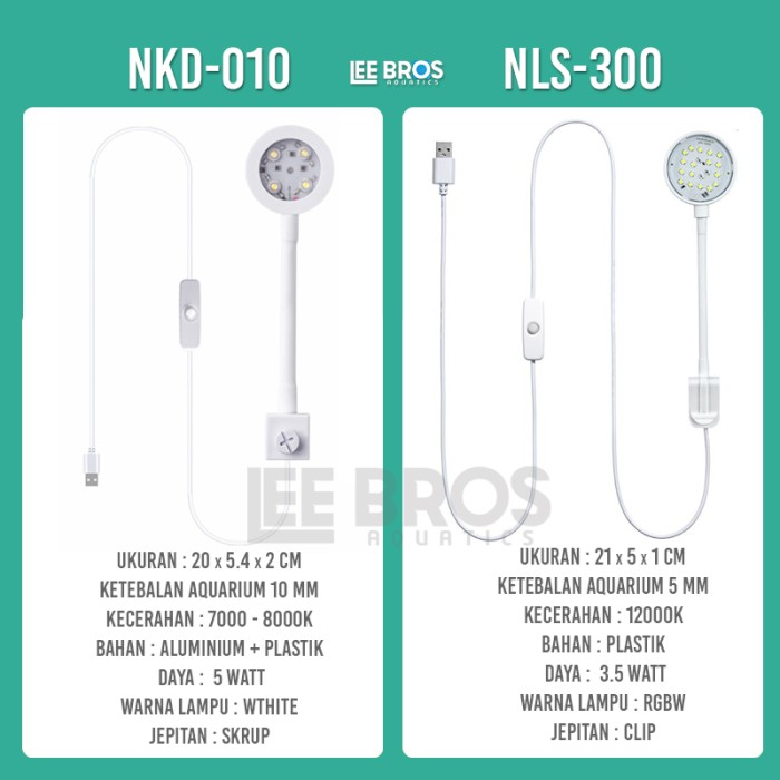 RETATARU. LAMPU AQUARIUM MINI / LED AQUARIUM / LAMPU AQUARIUM JEPIT