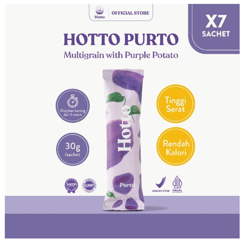 

[7 SACHET] Hotto Purto Multigrain with Purple Potato