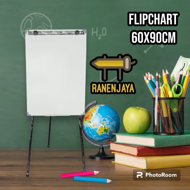 

Flipchart/papan seminar magnetic RanenJaya uk 60x90cm