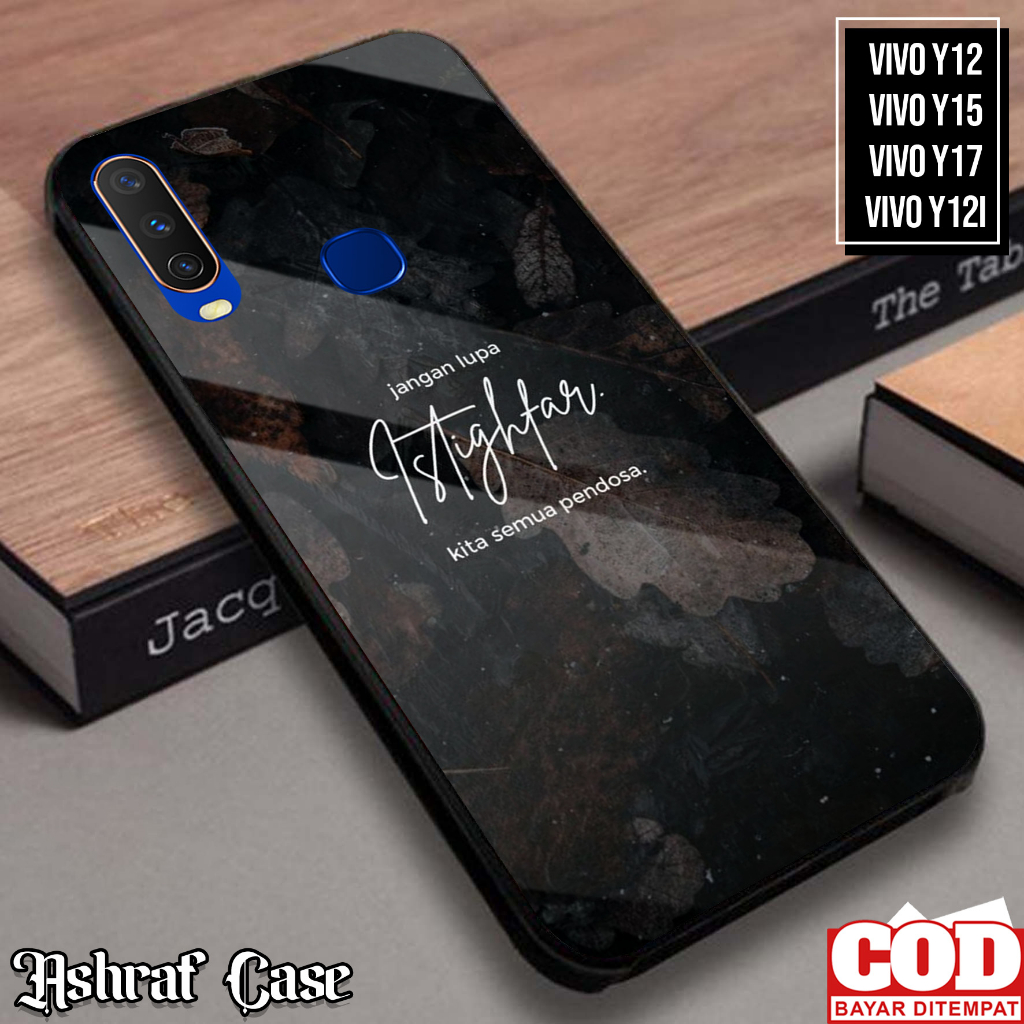 Case Vivo Y12/Y12i/Y15/Y17 - Casing Vivo Y12i/Y15/Y17 ( QTS ) Softcase Glass Kaca - Kesing Hp - Sili