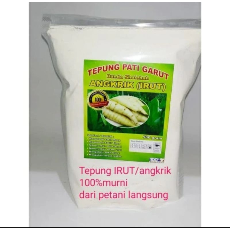 Tepung Pati Garut jengkirut irut 500gr pati ubi sagu Pati angkrik  jengkirut makanan