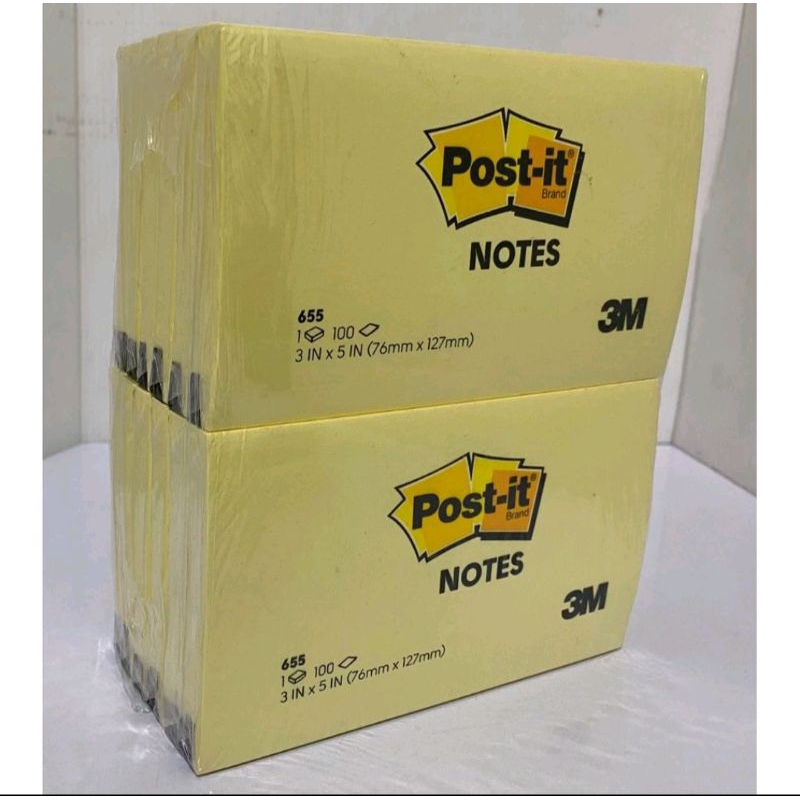 

Post it 655 3M (76 X 127mm) per pad