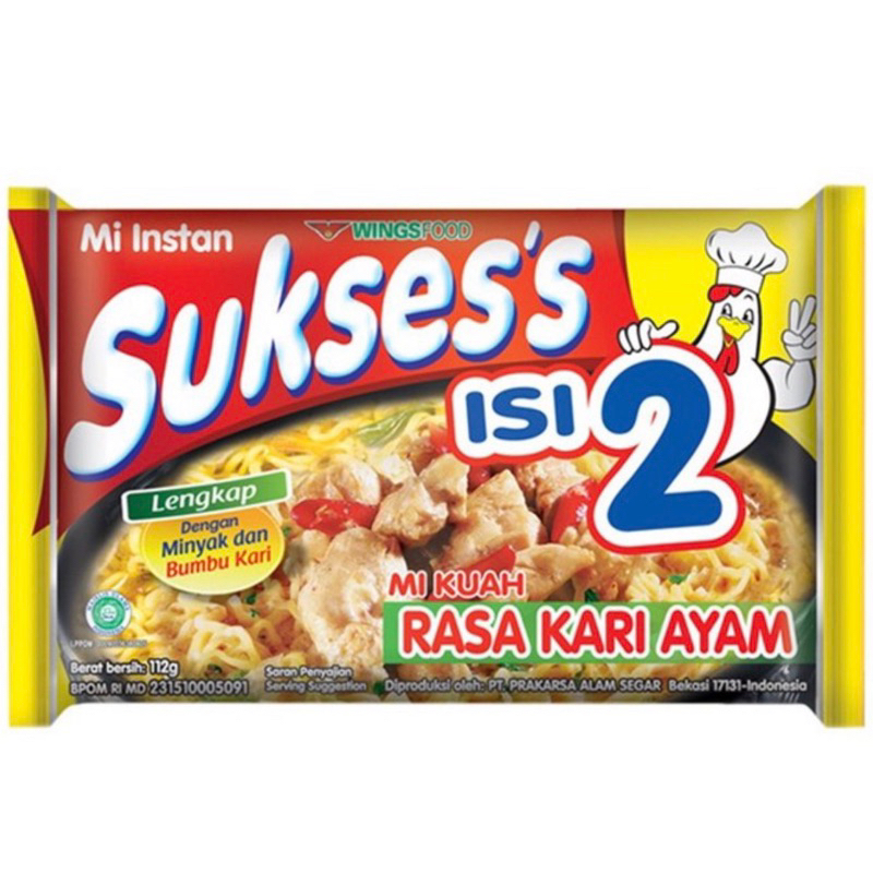

Mie sukses isi 2 kari ayam