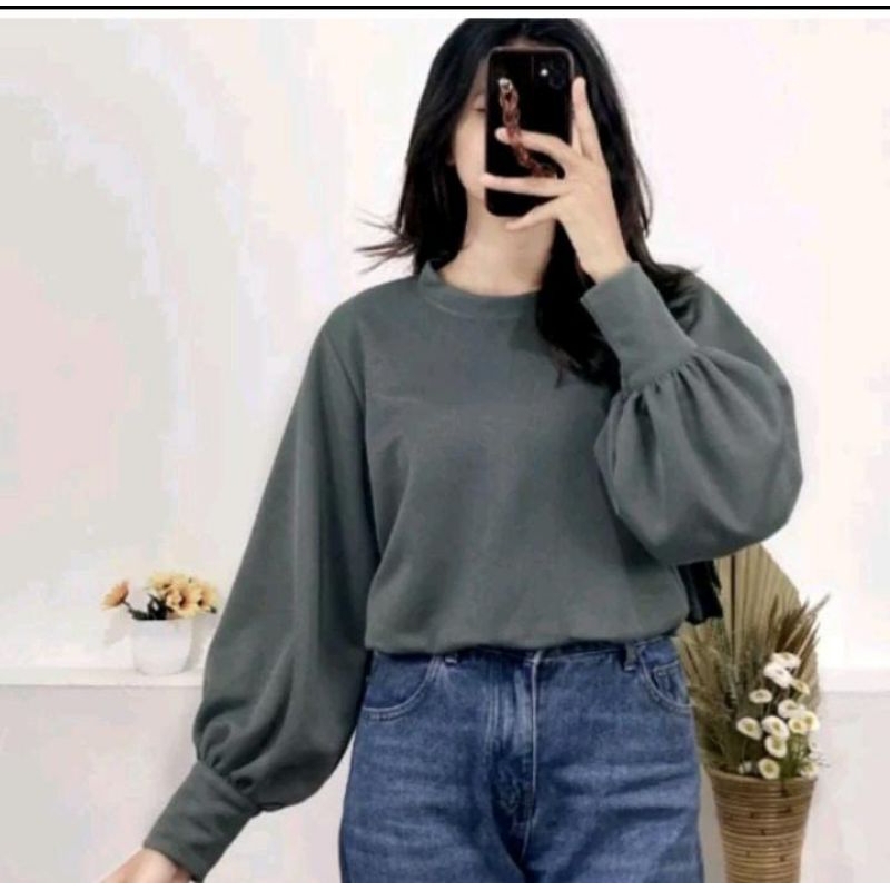 LENGAN BALON//KAOS BALON KAOS LENGAN BALON//KAOS LENGAN BALON BAHAN SCUBA //KAOS LENGAN BALON WARNA 