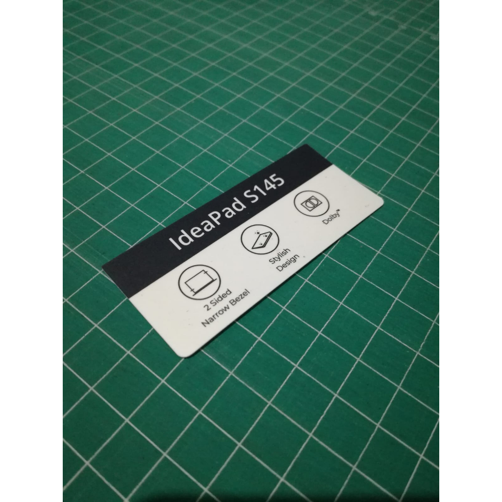 Stiker Spesifikasi Laptop Lenovo Ideapad S145