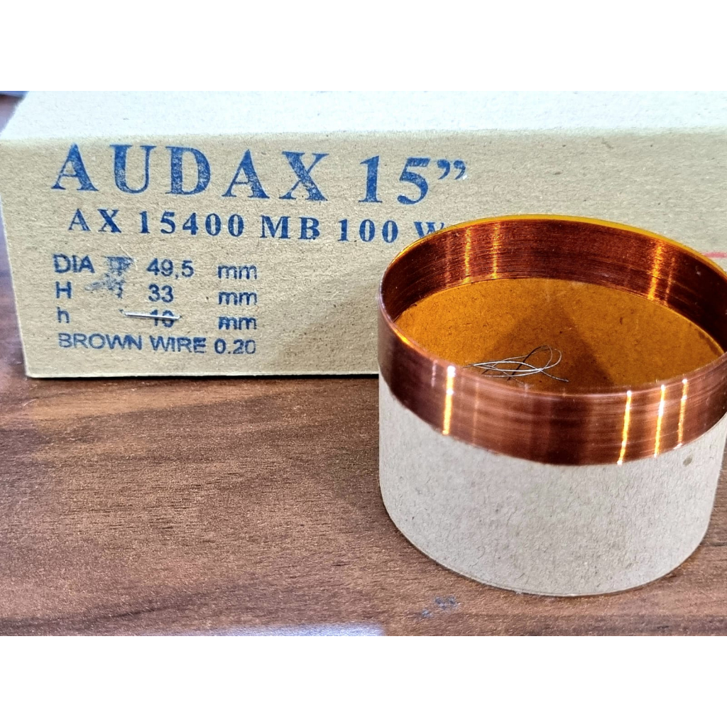 Spool voice coil spul speaker 15 inch Audax 15400 Capton