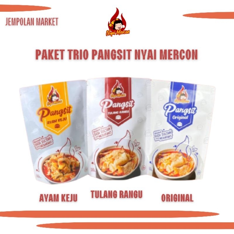 

Paket Trio Pangsit Nyai Mercon