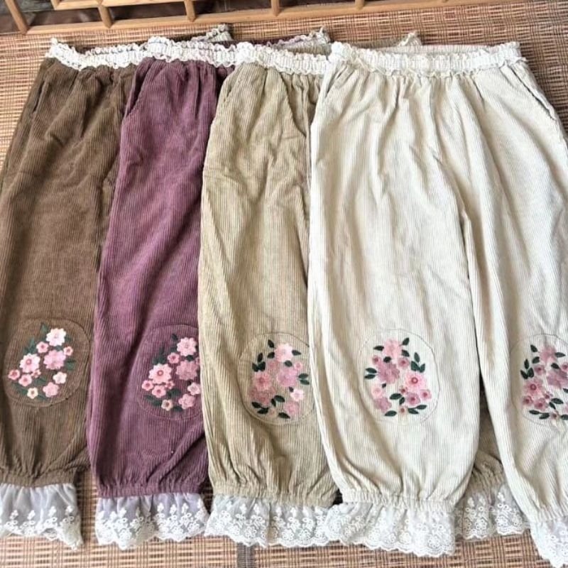 CELANA BORDIR BUNGA LADYSHOP