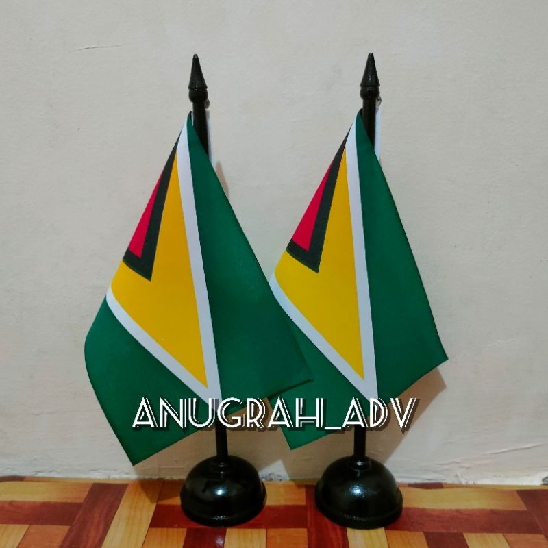 

tiang kayu bendera meja GUYANA