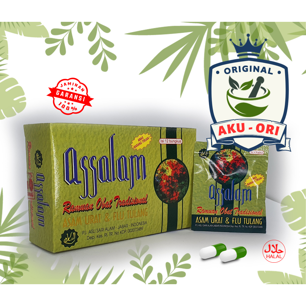 

OFFICIAL DISTRIBUTOR ORIGINAL. ASSALAM Untuk Asam Urat & Stroke.