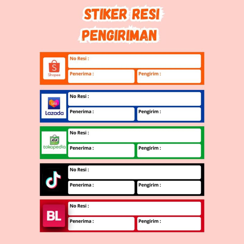 

STIKER RESI PENGIRIMAN MARKETPLACE/STIKER RESI SHOPEE/STIKER RESI