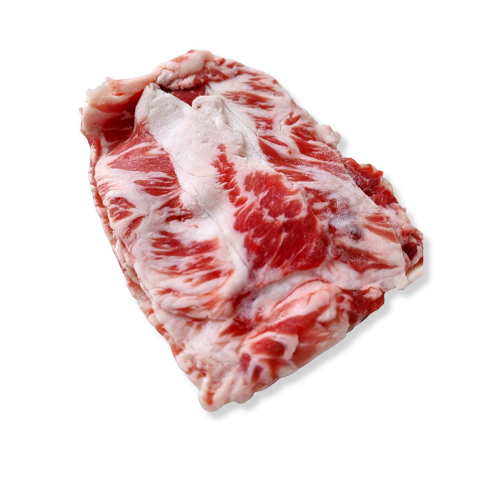 

Daging Sapi AUS Premium Grainfed Chuck Crest Sliced MB 4++ 250gr Shabu2