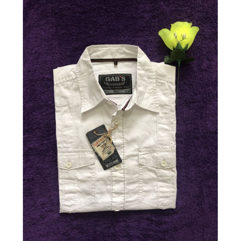 LZ11611GT Gabrielle Original Kemeja Pendek Putih M