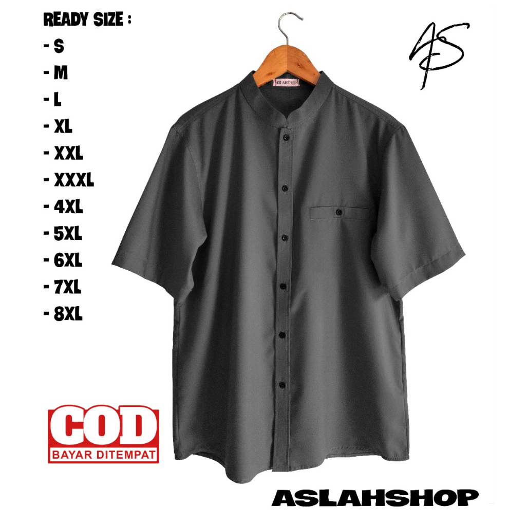 baju koko pria jumbo//kurta pakistan premium//koko kurta pria dewasa//kemeja lengan pendek