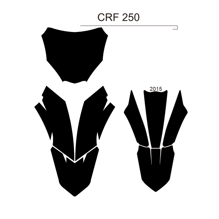 DECAL CUSTOM PAPAN DAN SPAKBOR CRF 250