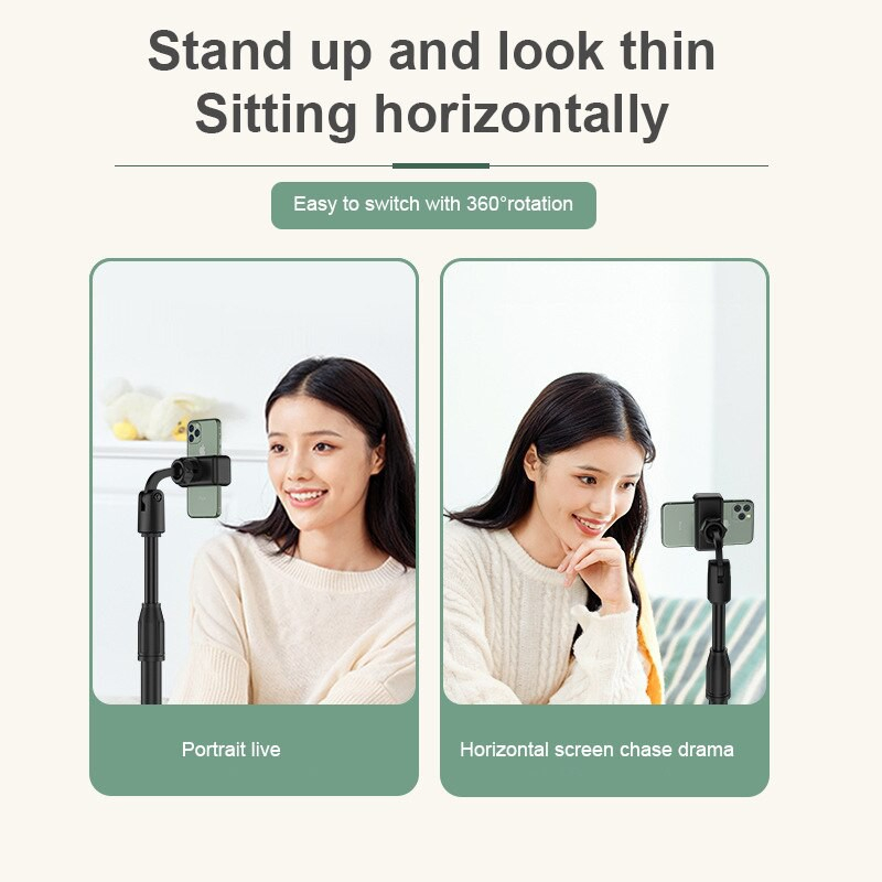 Phone Holder HP Tripod Handphone Standing Meja Penyangga Livestreaming Stand Tatakan Dudukan Tripot Adjustable Universal 360 Pro-8