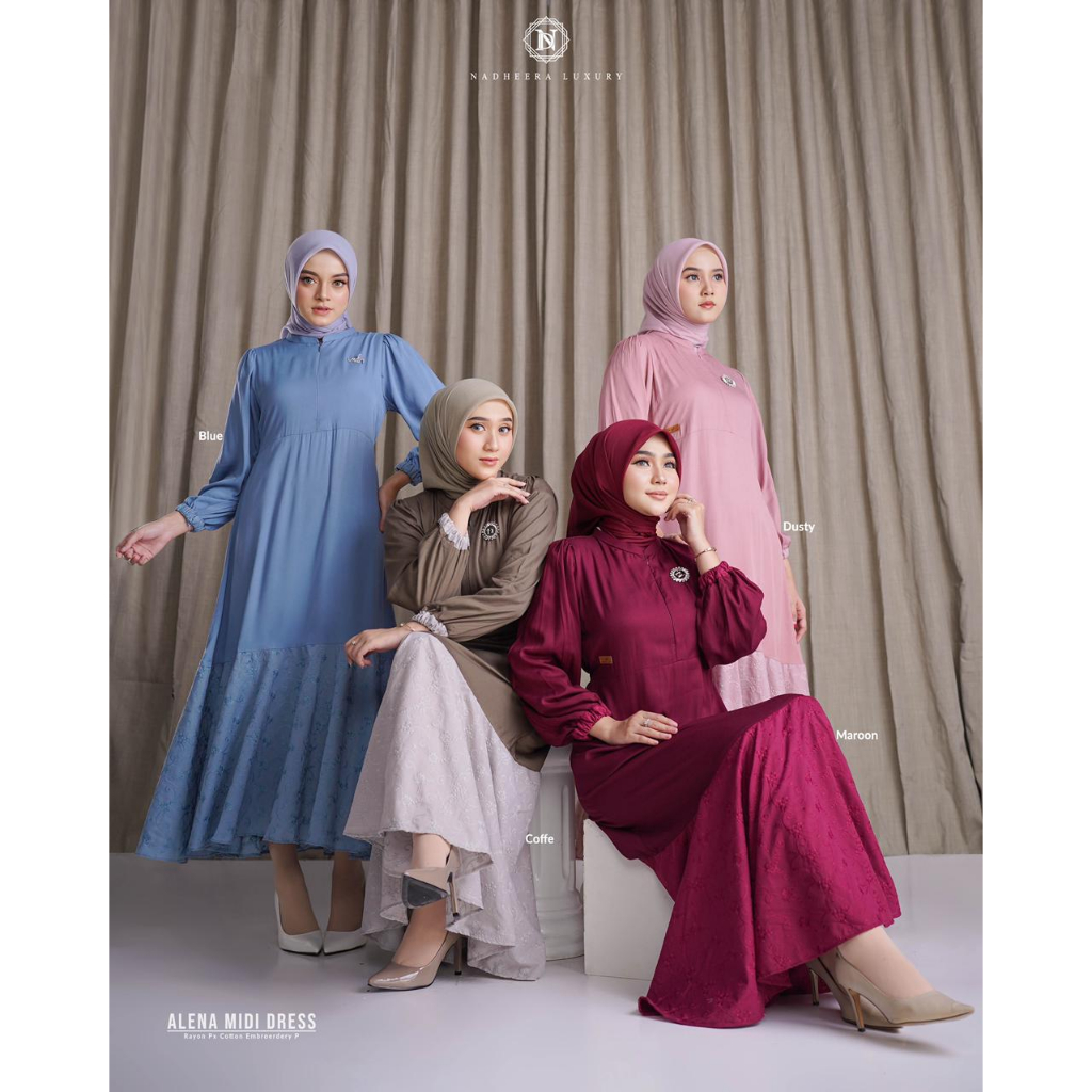 Gamis Nadheera Alena Midi Dress