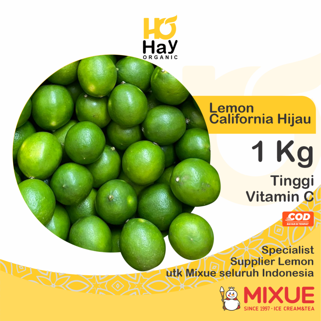 

Hay Organic Jeruk Lemon Hijau California 1 Kg by