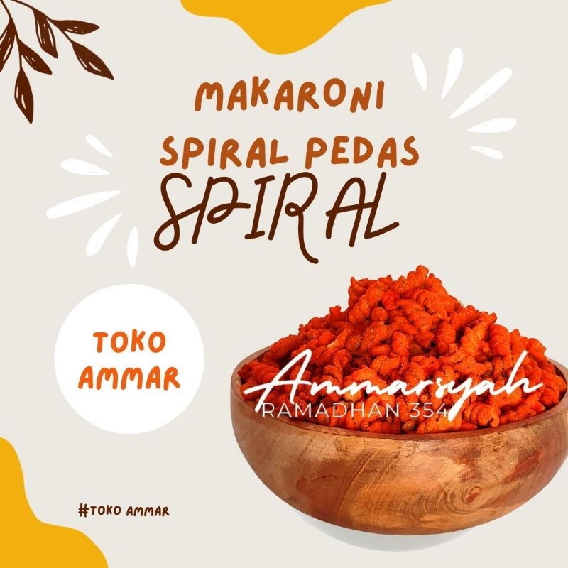 

Makaroni Spiral Rasa Pedas Manis(250gram)/ 1/4kg,Rasa pedas manis,makaroni pelintir spiral